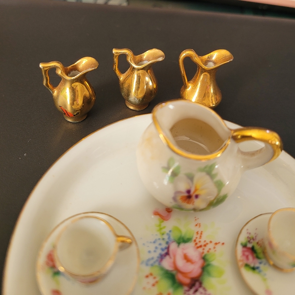 Miniature Tea China Set Made In Japan - Picture 2 of 4